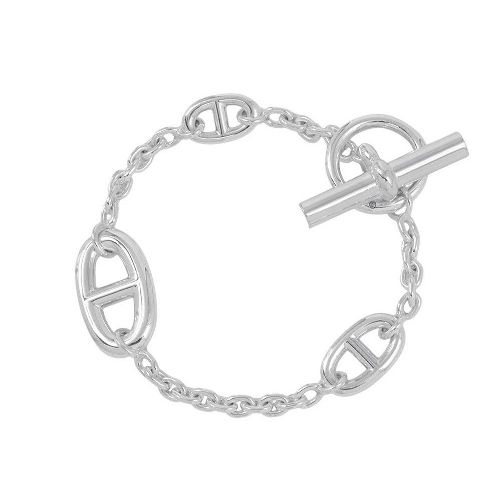 エルメス ブレスレット シェーヌダンクル ファランドール SV925シルバー サイズLG HERMES ジュエリー