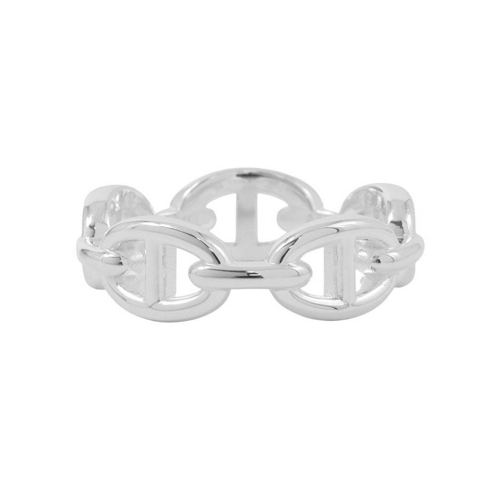 エルメス リング シェーヌダンクル アンシェネPM Enchainee SV925シルバー リングサイズ59 HERMES ジュエリー 指輪