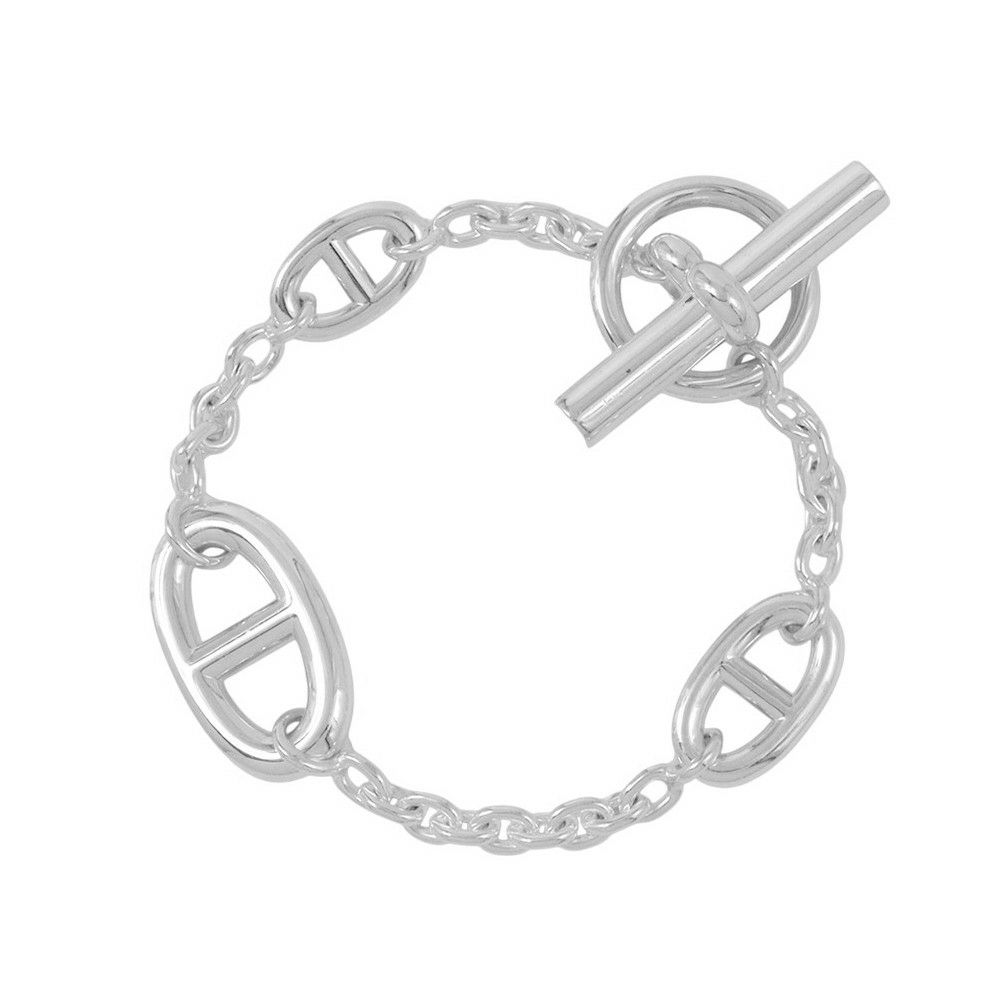 エルメス ブレスレット シェーヌダンクル ファランドール SV925シルバー サイズSH HERMES ジュエリー