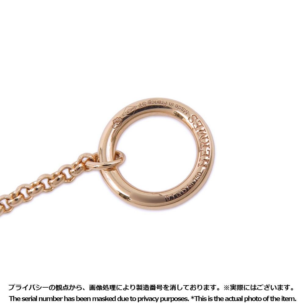 エルメス ブレスレット シェーヌダンクル カオス ブレスレット ダイヤモンド 46P 計0.48ct K18PGピンクゴールド サイズST HERMES