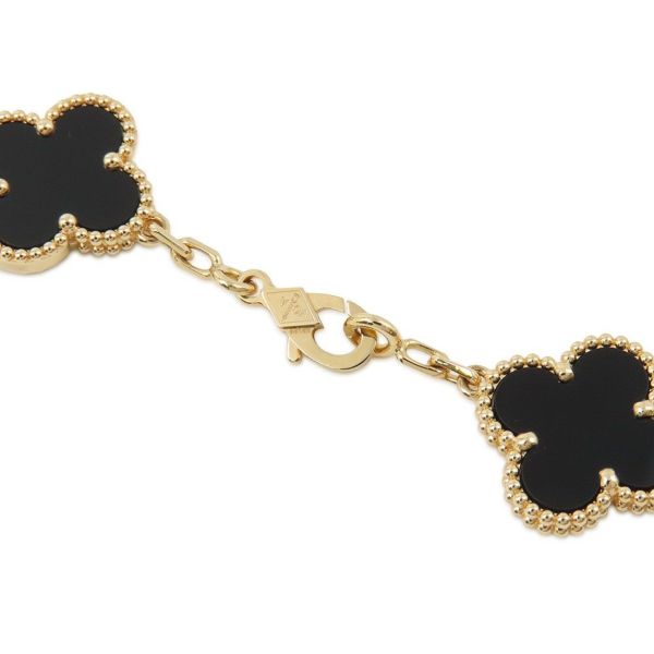 ヴァンクリーフ＆アーペル ブレスレット ヴィンテージ アルハンブラ ブレスレット 5モチーフ オニキス K18YG VCARA41300