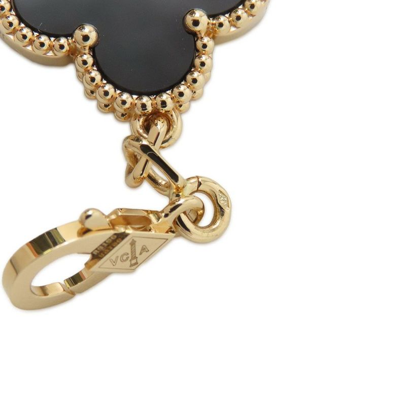 ヴァンクリーフ＆アーペル ブレスレット ヴィンテージ アルハンブラ ブレスレット 5モチーフ オニキス K18YG VCARA41300