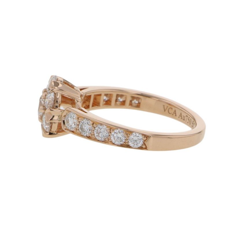 ヴァンクリーフ&アーペル リング フルーレット リング ダイヤモンド 17P 1.21ct K18PGピンクゴールド サイズ51 VCARPEBD00 指輪