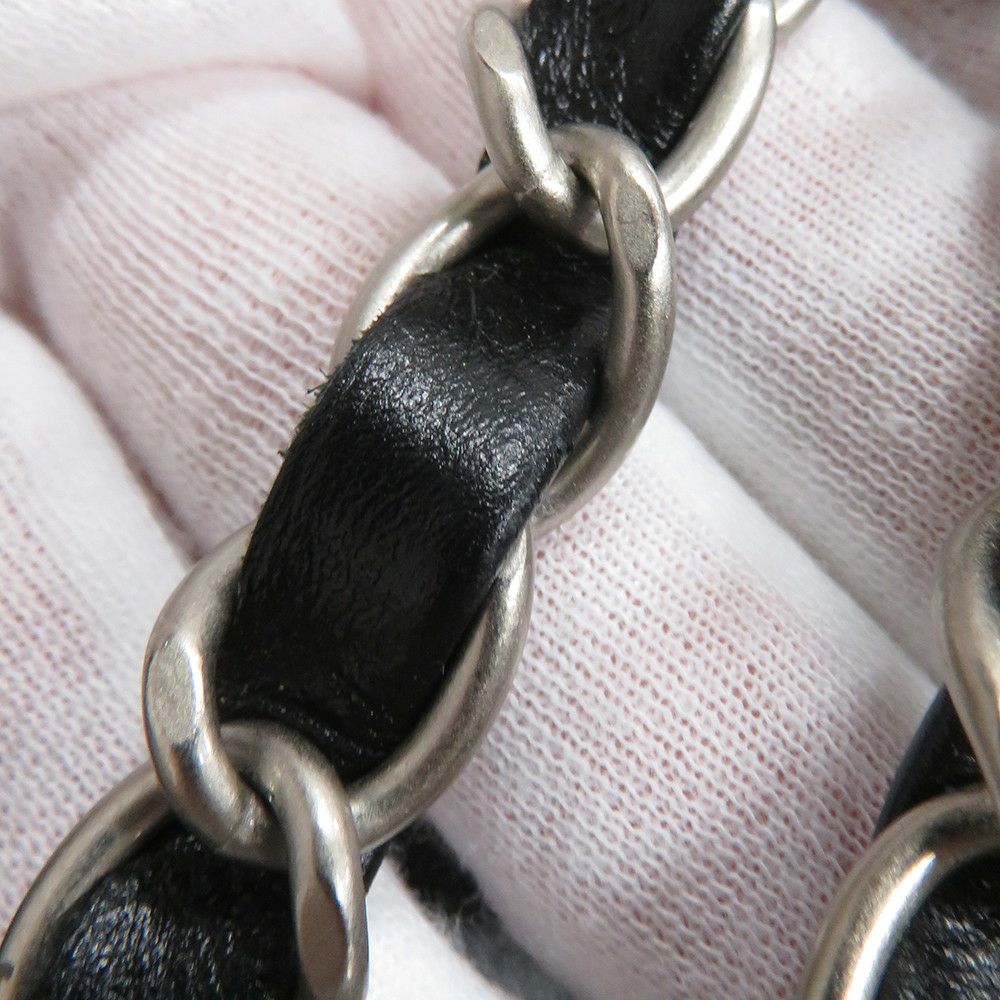 シャネル チェーンショルダーバッグ CHANEL22 スモール シャイニーカーフスキン AS3260 CHANEL ポーチ付き 黒