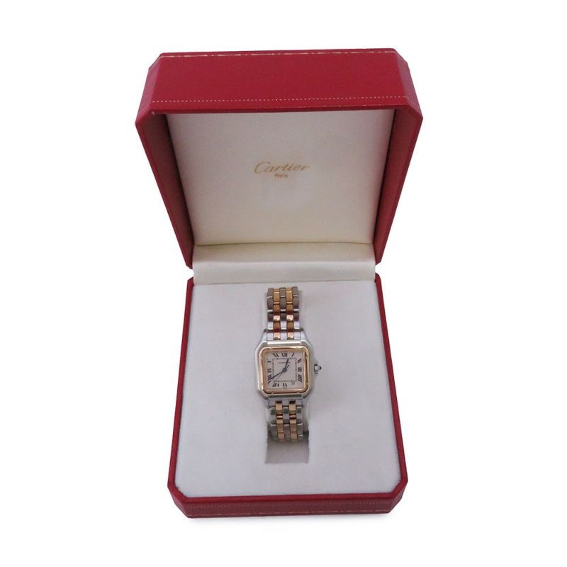 カルティエ パンテール MM 2ロウ 83083242 Cartier 腕時計 アイボリー文字盤 クォーツ