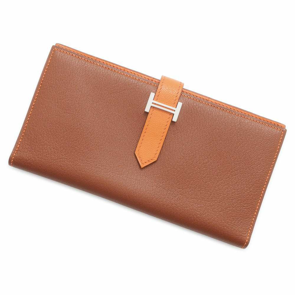 HERMES ベアンスフレ ブラウン マチあり 新品未使用】 HERMES HERMES ベアンスフレ ブラウン マチあり 新品未使用】 HERMES