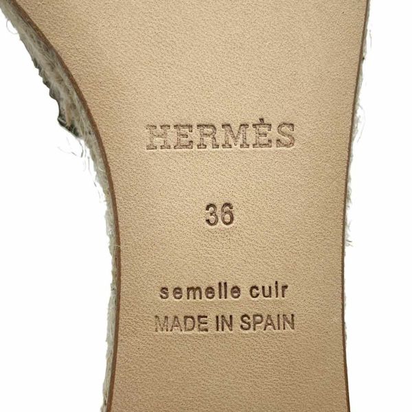 エルメス サンダル エルダ エスパドリーユ レディースサイズ36 HERMES 靴