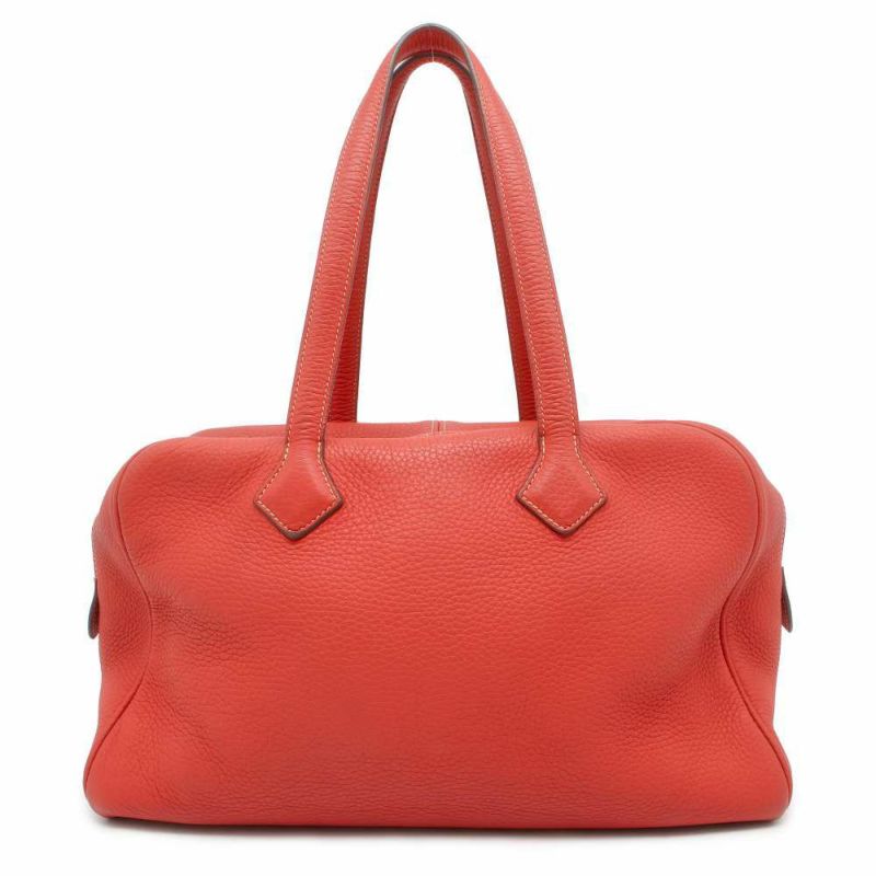 エルメス トートバッグ ヴィクトリア35 ローズジャイプール/シルバー金具 トリヨンクレマンス □O刻印