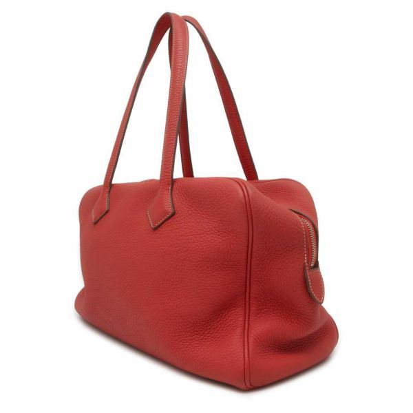 エルメス トートバッグ ヴィクトリア35 ローズジャイプール/シルバー金具 トリヨンクレマンス □O刻印