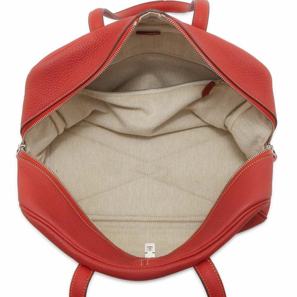 エルメス トートバッグ ヴィクトリア35 ローズジャイプール/シルバー金具 トリヨンクレマンス □O刻印