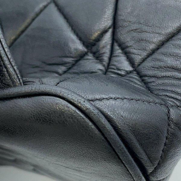 シャネル リュック ココマーク マトラッセ チェーン ラムスキン CHANEL バッグ バックパック 黒