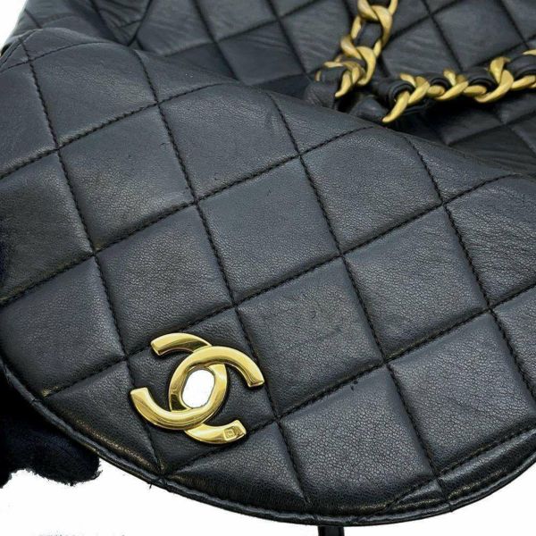 シャネル リュック ココマーク マトラッセ チェーン ラムスキン CHANEL バッグ バックパック 黒