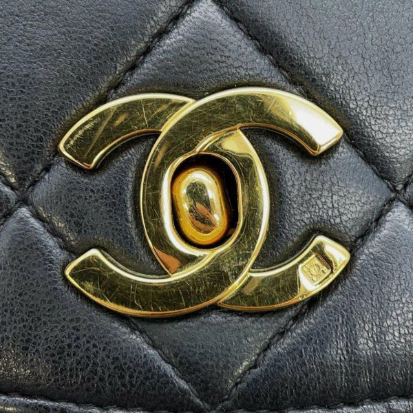 シャネル リュック ココマーク マトラッセ チェーン ラムスキン CHANEL バッグ バックパック 黒