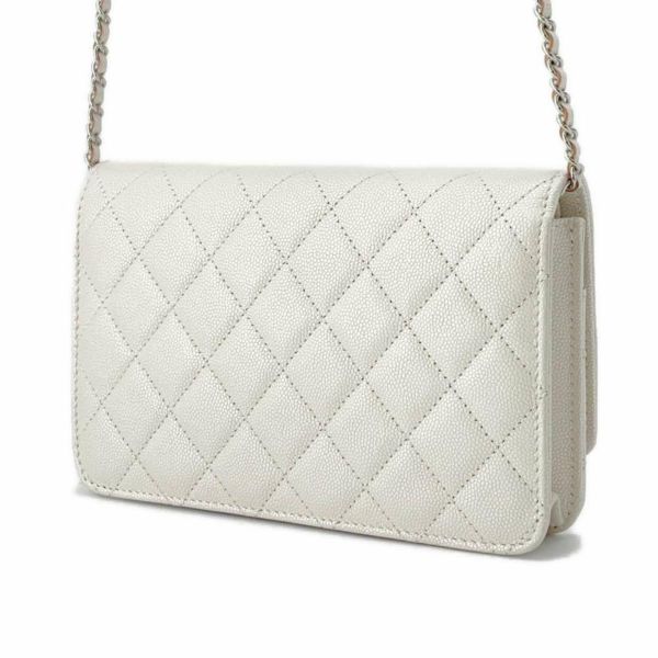 シャネル チェーンウォレット マトラッセ ココマーク キャビアスキン A80766 CHANEL 財布 ポシェット クロスボディ