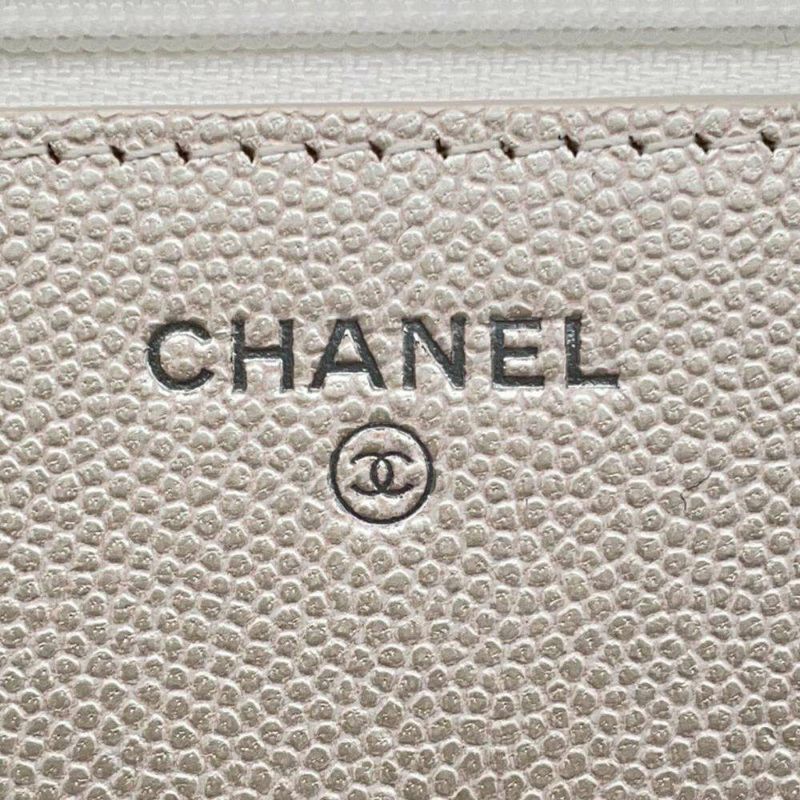 シャネル チェーンウォレット マトラッセ ココマーク キャビアスキン A80766 CHANEL 財布 ポシェット クロスボディ