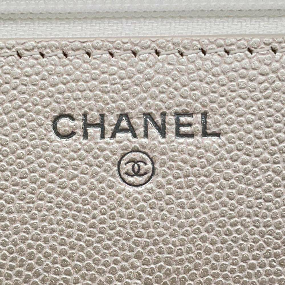 シャネル チェーンウォレット マトラッセ ココマーク キャビアスキン A80766 CHANEL 財布 ポシェット クロスボディ