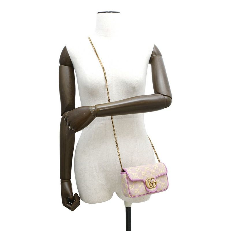 グッチ チェーンショルダーバッグ GG スーパーミニ キャンバス 783141 GUCCI