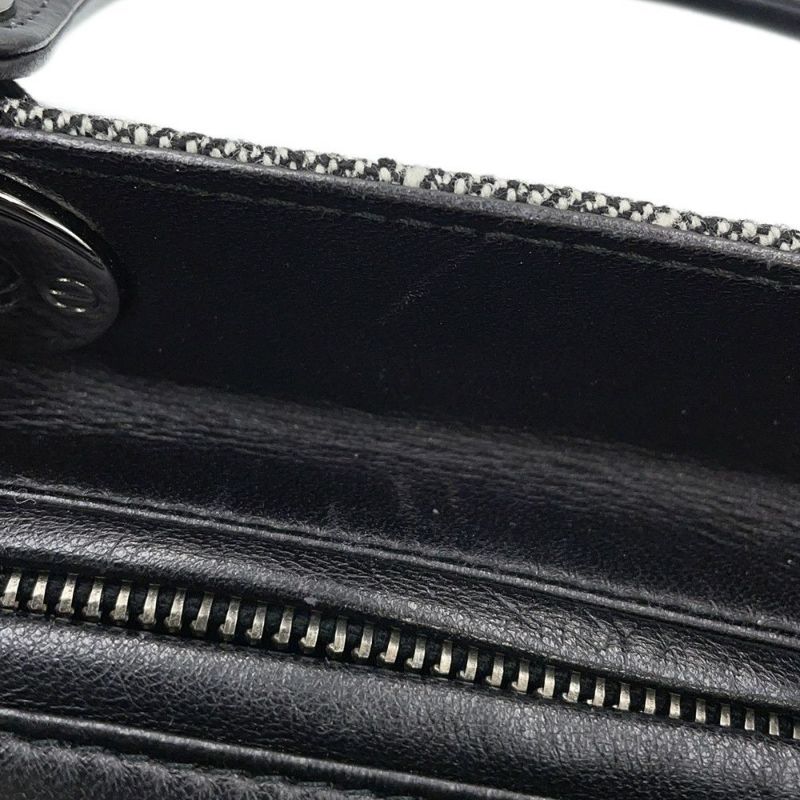 クリスチャン・ディオール ハンドバッグ レディディオール ミディアム キャンバス Christian Dior 2way 黒