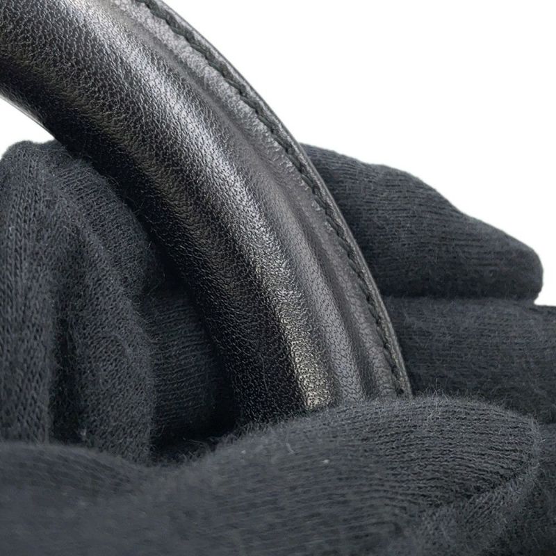 クリスチャン・ディオール ハンドバッグ レディディオール ミディアム キャンバス Christian Dior 2way 黒