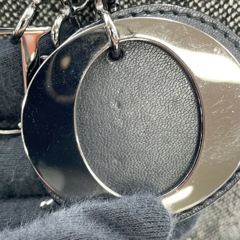 クリスチャン・ディオール ハンドバッグ レディディオール ミディアム キャンバス Christian Dior 2way 黒