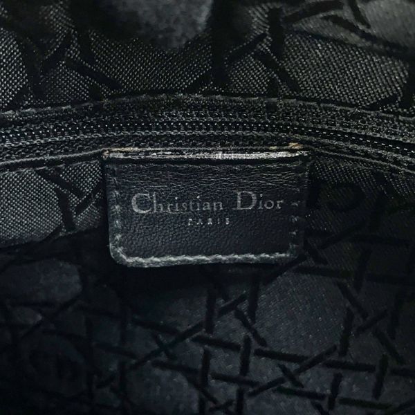 クリスチャン・ディオール ハンドバッグ レディディオール ミディアム キャンバス Christian Dior 2way 黒