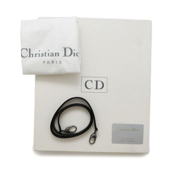 クリスチャン・ディオール ハンドバッグ レディディオール ミディアム キャンバス Christian Dior 2way 黒