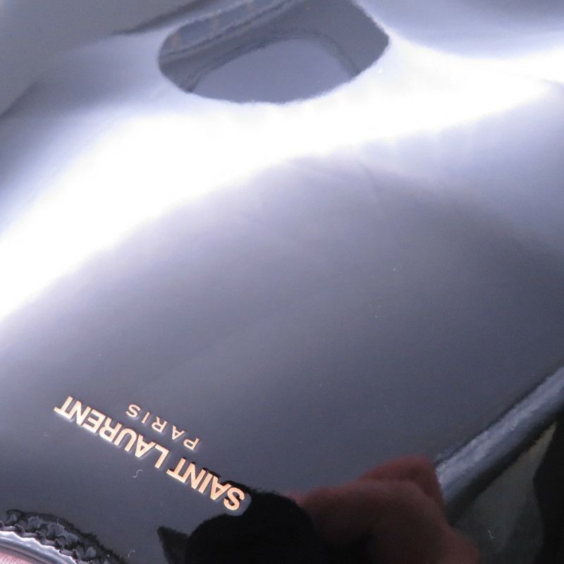 サンローランパリ ショルダーバッグ ホーボーバッグ パテント 773626 SAINT LAURENT PARIS 黒