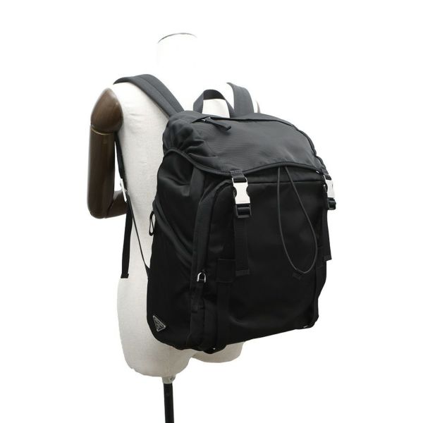 プラダ リュック バックパック ナイロン 2VZ062 PRADA バッグ リュックサック 黒
