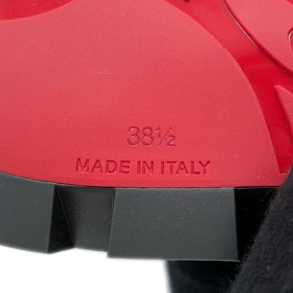 クリスチャン・ルブタン サンダル フローラ クール フラット スエード ラインストーン レディースサイズ38 1/2 Christian Louboutin 靴 黒