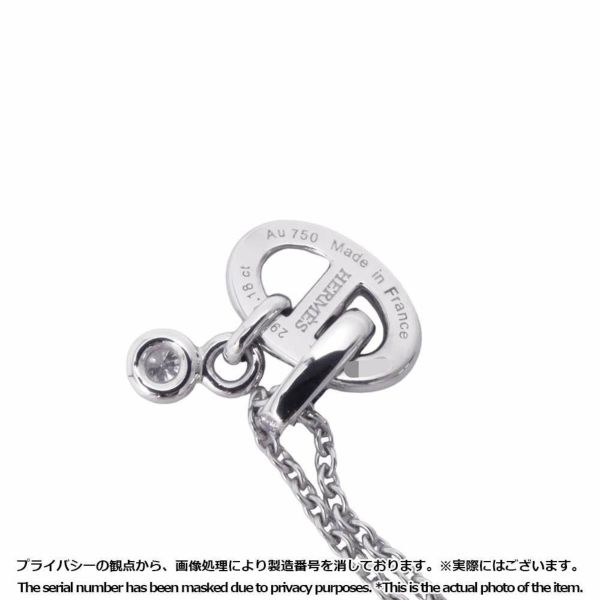 エルメス ネックレス シェーヌダンクル アンシェネ ダイヤモンド 29P 0.18ct K18WGホワイトゴールド ペンダント ジュエリー