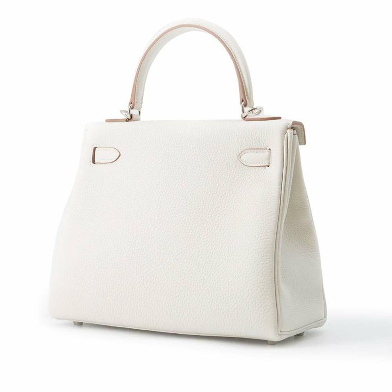 エルメス ハンドバッグ ケリー25 内縫い グリスペール/シルバー金具 トゴ W刻印 HERMES 2wayショルダー