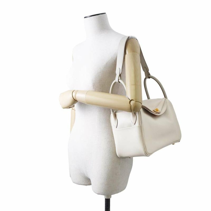エルメス ハンドバッグ リンディ26 ベトン/ゴールド金具 エバーカラー B刻印 2wayショルダー