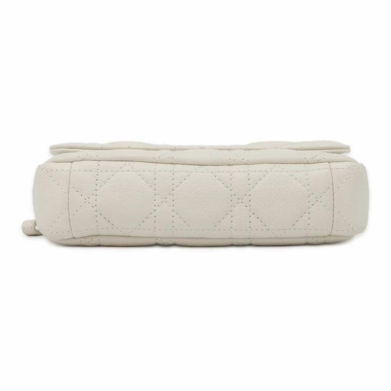 クリスチャン・ディオール ショルダーバッグ カロ カナージュ S5125UWHC Christian Dior 白