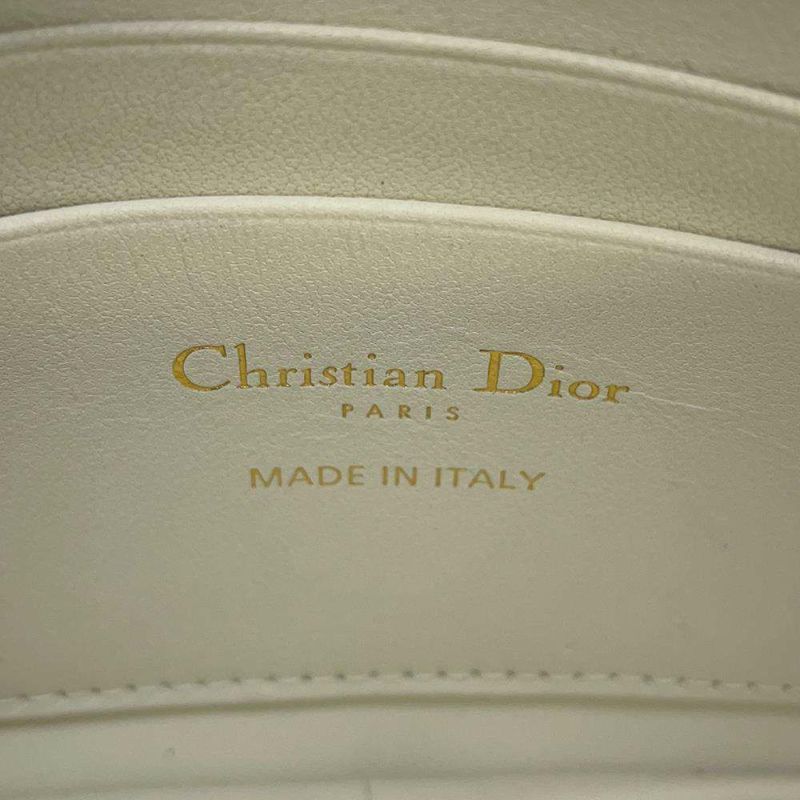 クリスチャン・ディオール ショルダーバッグ カロ カナージュ S5125UWHC Christian Dior 白