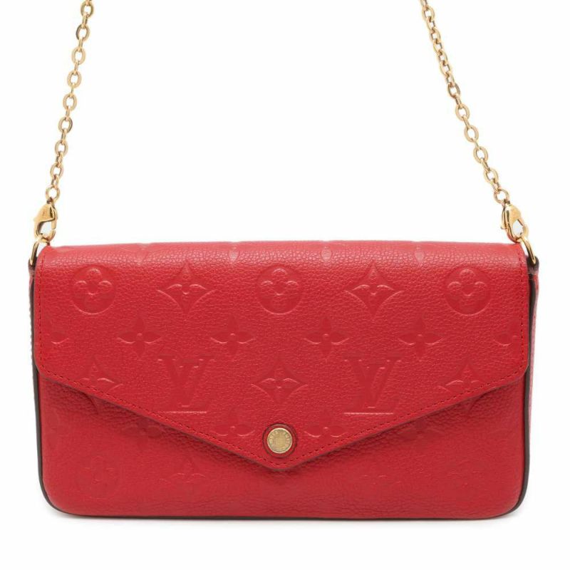 ルイヴィトン チェーンウォレット モノグラム・アンプラント ポシェット フェリシー M63700 LOUIS VUITTON 財布