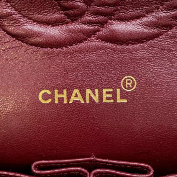 シャネル チェーンショルダーバッグ マトラッセ25 ココマーク ラムスキン ダブルチェーン A01112 CHANEL 黒