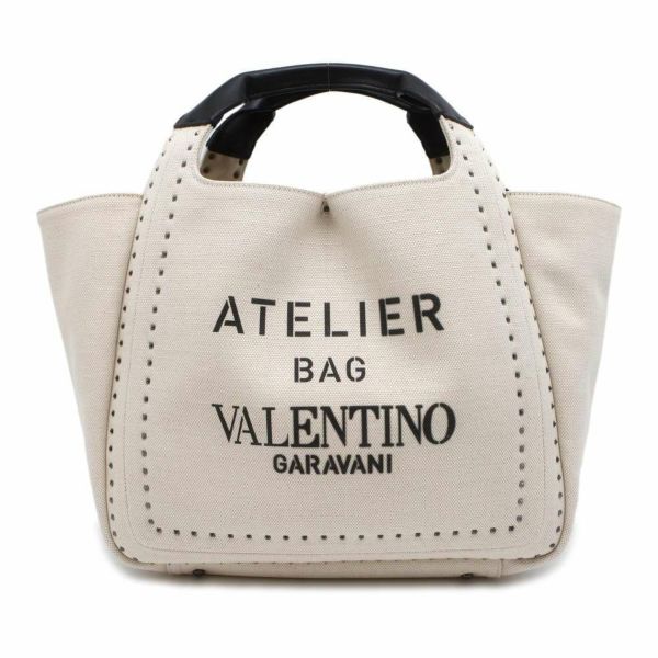 ヴァレンティノ・ガラヴァーニ トートバッグ アトリエ キャンバス/レザー VALENTINO ハンドバッグ