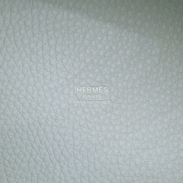 エルメス ハンドバッグ ピコタンロックPM ブルーペール/シルバー金具 トリヨンクレマンス W刻印