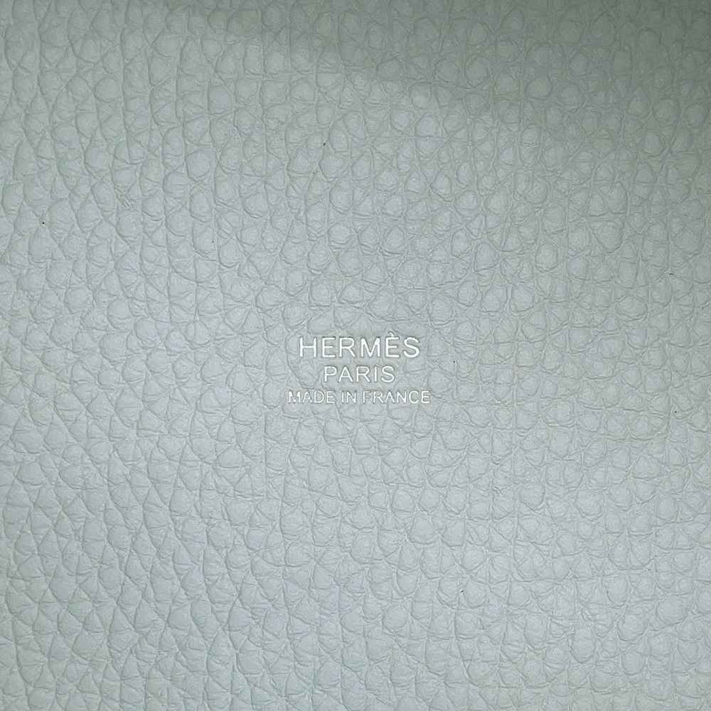 エルメス ハンドバッグ ピコタンロックPM ブルーペール/シルバー金具 トリヨンクレマンス W刻印