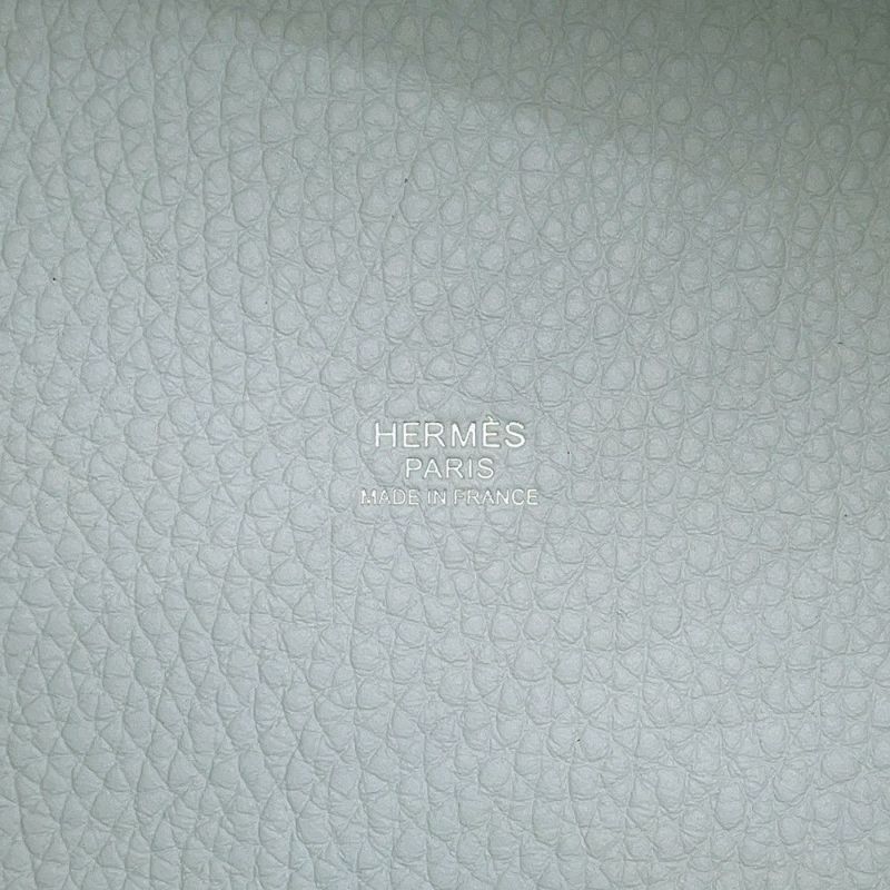 エルメス ハンドバッグ ピコタンロックPM ブルーペール/シルバー金具 トリヨンクレマンス W刻印