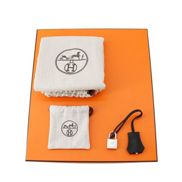 エルメス バーキン25 ブラック/マットシルバー金具 トゴ K刻印 HERMES Birkin ハンドバッグ 黒