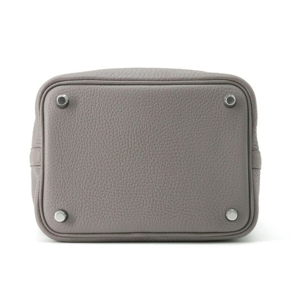 エルメス ハンドバッグ ピコタンロックPM グリメイヤー/シルバー金具 トリヨンクレマンス K刻印