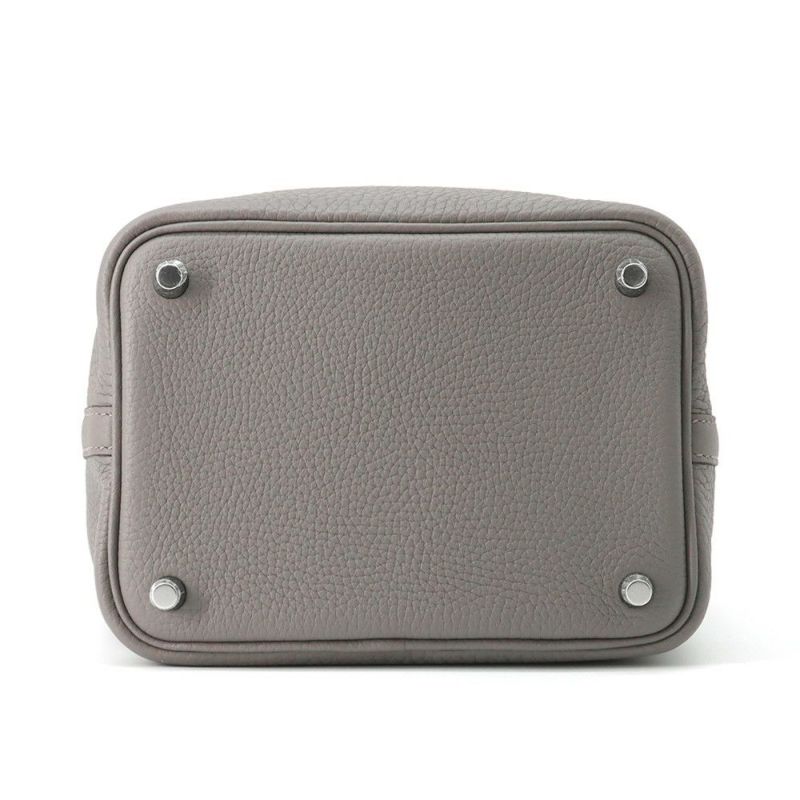 エルメス ハンドバッグ ピコタンロックPM グリメイヤー/シルバー金具 トリヨンクレマンス K刻印