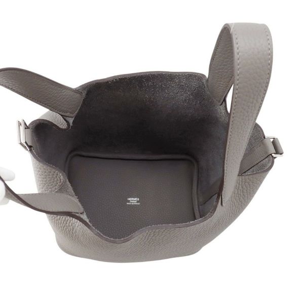 エルメス ハンドバッグ ピコタンロックPM グリメイヤー/シルバー金具 トリヨンクレマンス K刻印