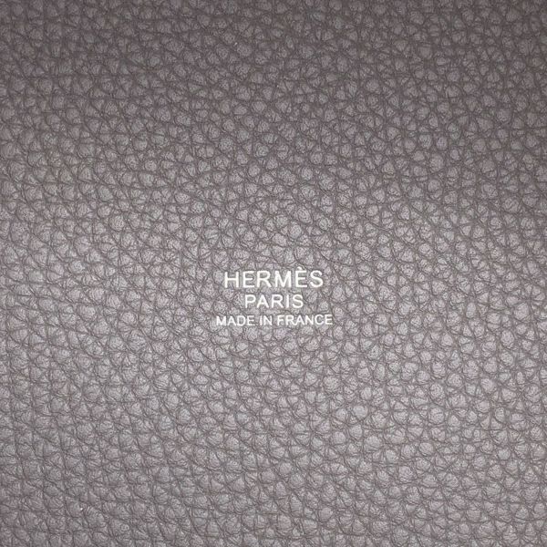 エルメス ハンドバッグ ピコタンロックPM グリメイヤー/シルバー金具 トリヨンクレマンス K刻印