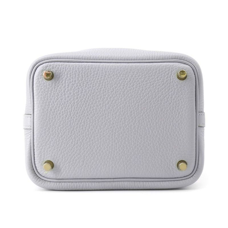 エルメス ハンドバッグ ピコタンロックPM グリパンタン/シャンパンゴールド金具 トリヨンクレマンス K刻印