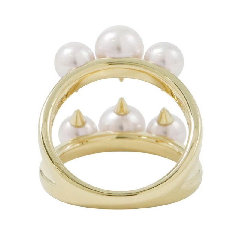 タサキ リング デインジャー シグネチャー あこや真珠 パール K18YGイエローゴールド サイズ約12号 R-4497-18KYG TASAKI 指輪