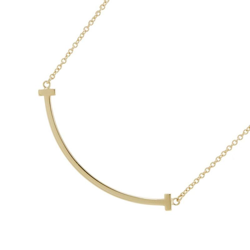 ティファニー ネックレス Tスマイル ペンダント スモール K18YGイエローゴールド 60011679 Tiffany&Co. ジュエリー