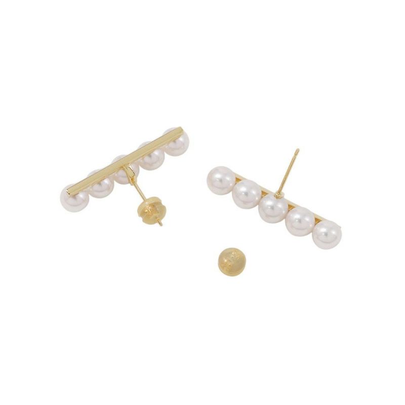 タサキ ピアス バランス プラス イヤリング あこや真珠 パール K18YGイエローゴールド E-3842-18KYG TASAKI