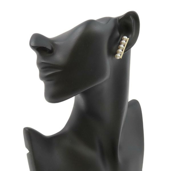 タサキ ピアス バランス プラス イヤリング あこや真珠 パール K18YGイエローゴールド E-3842-18KYG TASAKI